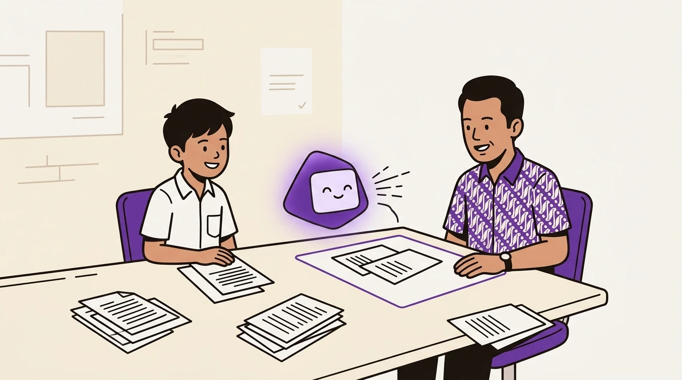 Pelajar dan pekerja memakai AI untuk membantu membaca bahan tugas